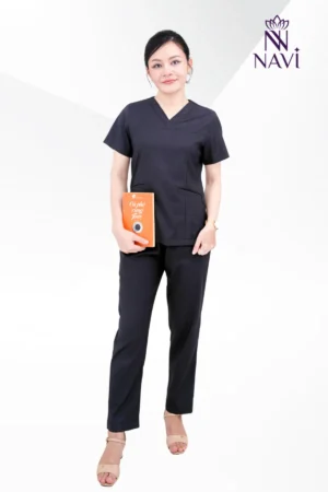 Bộ scrubs nữ navi màu sắc thanh lịch