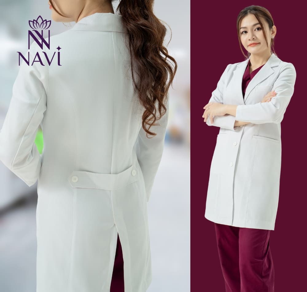 Dáng áo blouse trắng được may đo vừa người, vừa chuyên nghiệp vừa thoải mái