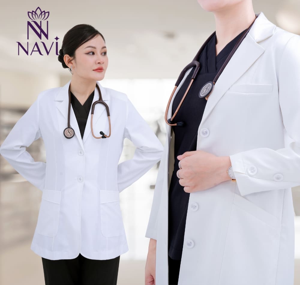 Áo blouse bác sĩ nữ được thiết kế dựa trên đặc tính của phái nữ