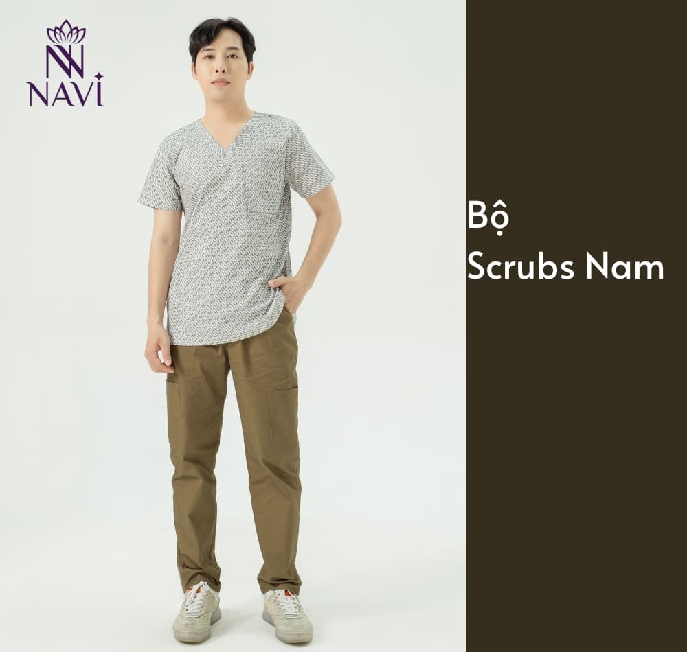 Không chỉ là những kiểu dáng đơn điệu, truyền thống bộ scrubs nam được cách tân hiện đại hơn