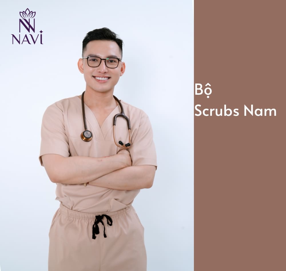 Bộ scrubs nam tại NAVI được thiết kế linh hoạt nhưng vẫn giữ được sự chuyên nghiệp