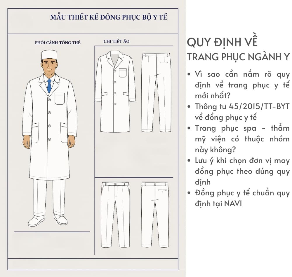 Quy định về trang phục y tế mới nhất