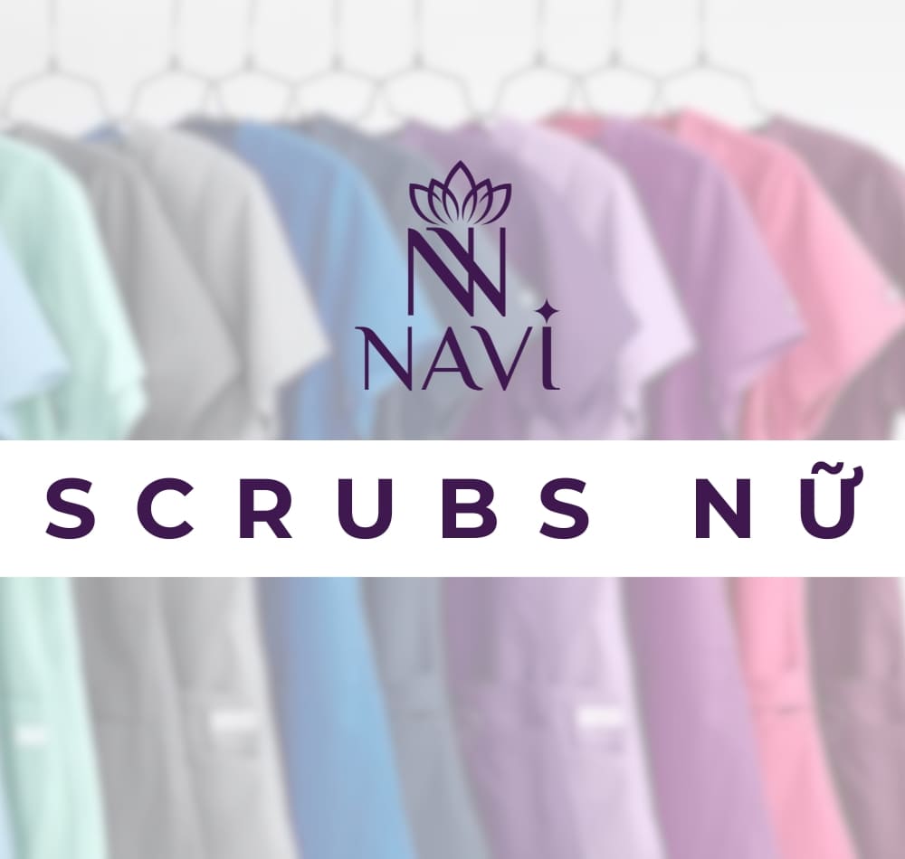 Bộ scrubs nữ là kiểu đồng phục phổ biến của ngành y/ thẩm mỹ