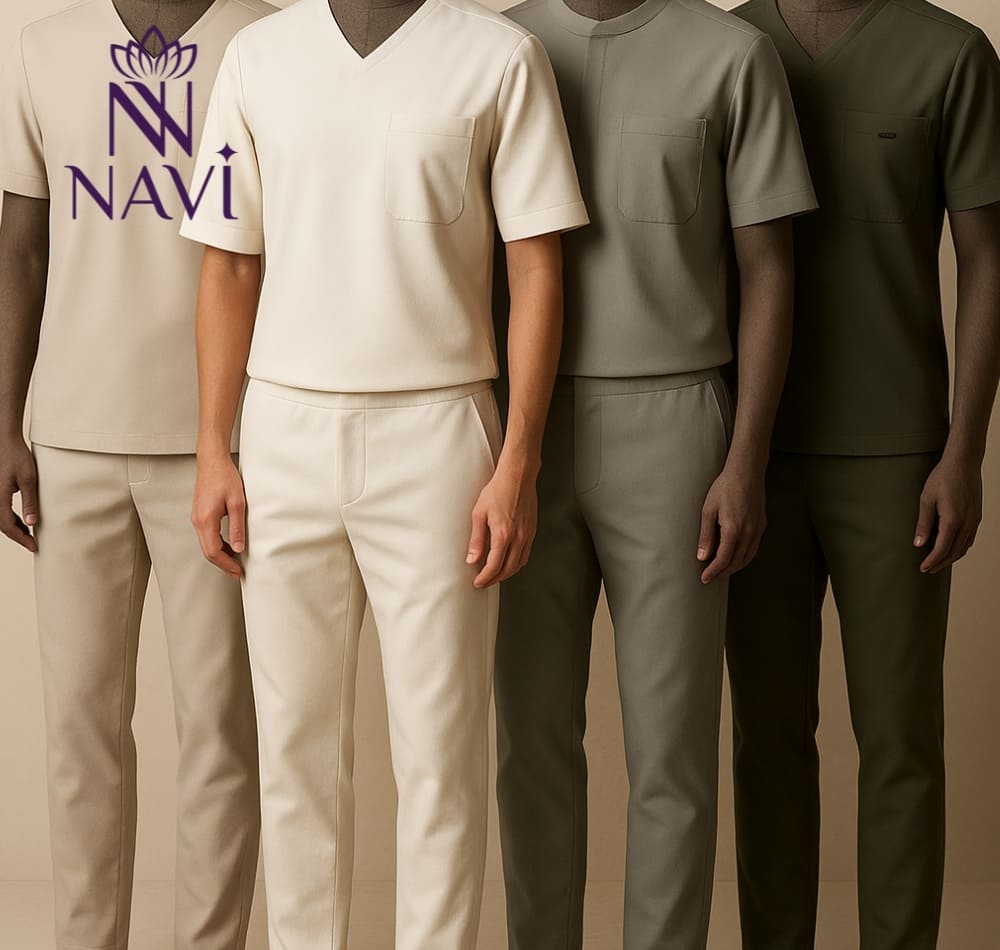 Các mẫu đồng phục spa cho nam đơn giản sẽ là lựa chọn an toàn