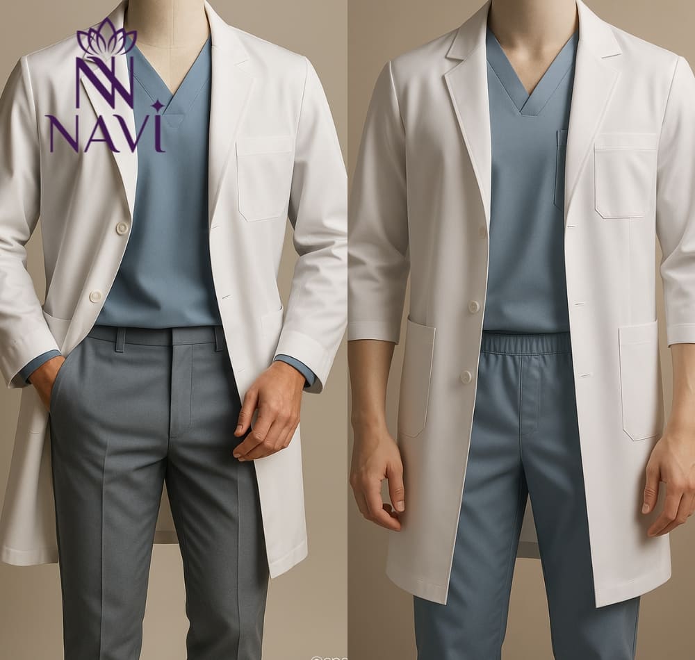 Đồng phục nam trong môi trường spa phù hợp với nhiều phong cách từ đơn giản đến lịch thiệp