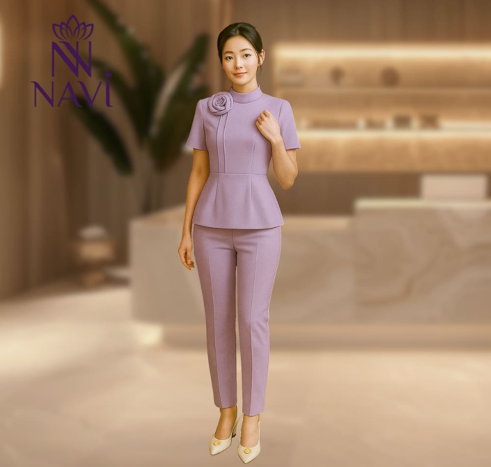 Các spa, clinic có thể lựa chọn biến hoá theo màu sắc chủ đạo nhằm đồng bộ nhận diện