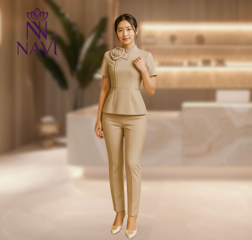 Dáng áo peplum sẽ giúp người mặc khoe đường dáng cơ thể nhẹ nhàng