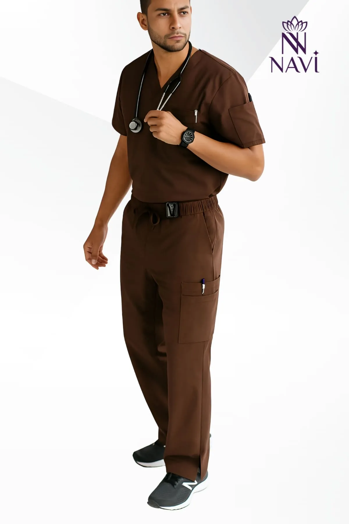 bo-scrubs-nam-mau-nau-ca-tinh-navi Bộ scrubs nam màu nâu mạnh mẽ NAVI