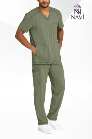 Bộ scrubs nam màu xanh xước cá tính NAVI