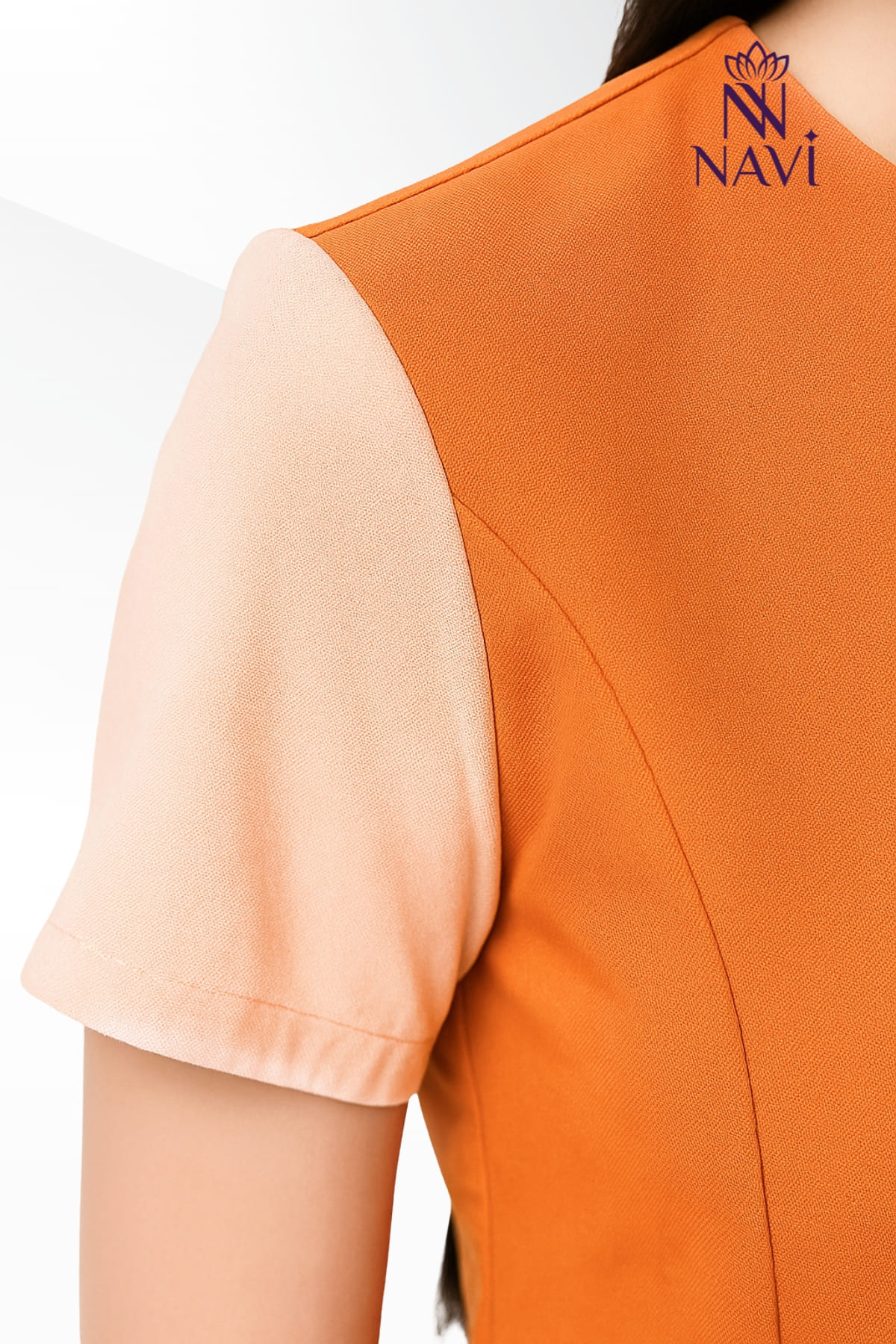 bo-scrubs-nu-orange-phoi-vien-hong-navi Bộ scrubs nữ orange phối viền NAVI làm nổi bật sự cá tính, tươi mới