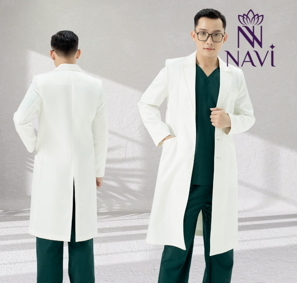 Áo blouse bác sĩ vừa vặn hỗ trợ quá trình làm việc thoải mái hơn