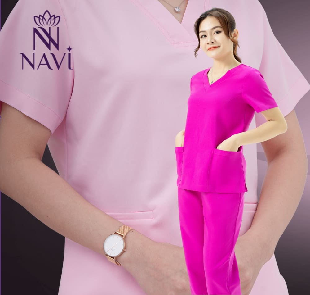 Scrubs màu hồng chưa bao giờ lỗi thời tại các bệnh viện nhi và các cơ sở thẩm mỹ