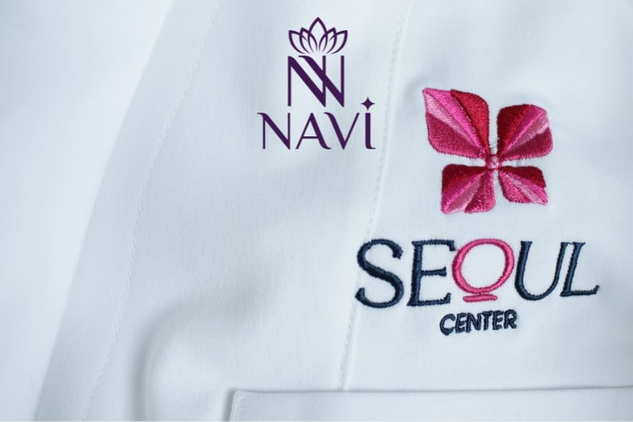 Dự án áo blouse thẩm mỹ phối viền đẹp NAVI