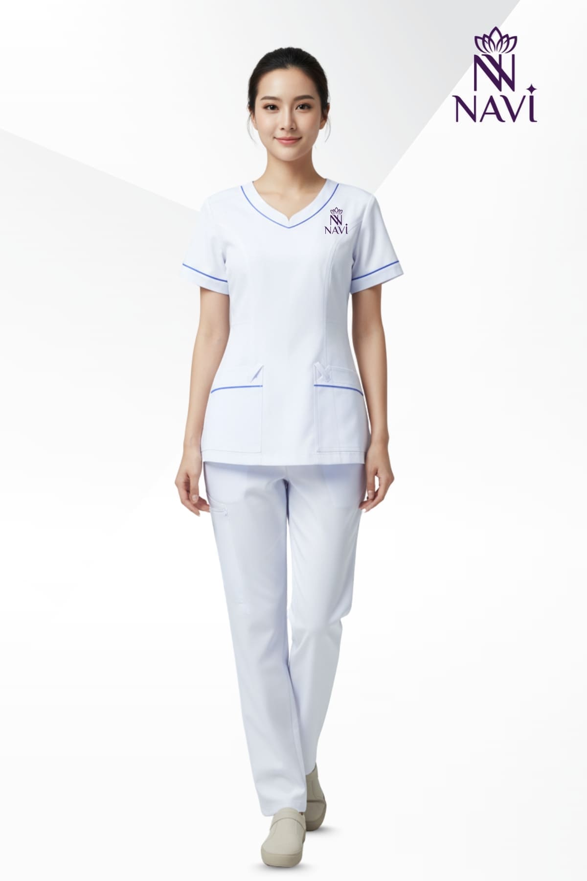 bo-scrubs-benh-vien-navi Bộ scrubs bệnh viện phối viền NAVI