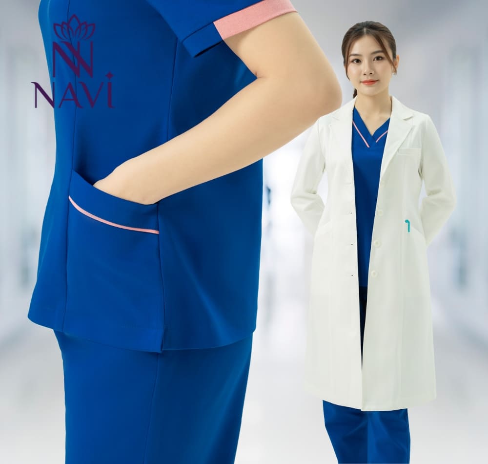 Bộ scrubs khoa nhi cộng hưởng giữa tính ứng dụng và màu sắc phù hợp