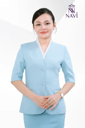 Bộ đồng phục spa, lễ tân đẹp, thanh lịch, giá tốt NAVI