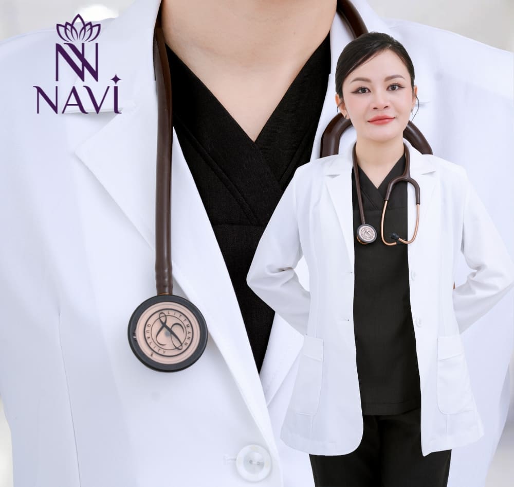 Áo blouse bác sĩ nha khoa ưu tiện sự thoải mái trong cử động và tính thẩm mỹ cao