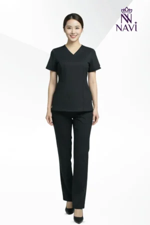 Bộ scrubs nữ màu đen đẹp, bền NAVI